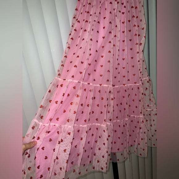 Betsey Johnson Valentines Heart Print Pink Dress - Picture 12 of 12